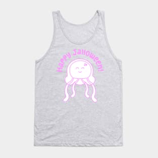 Happy Jalloween Jellyfish! Pink! Tank Top